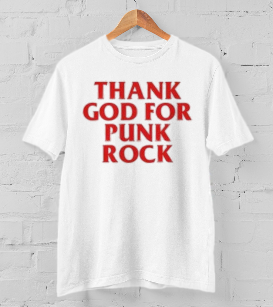Thank God For Punk Rock Travis Barker Blink 182 T-Shirt