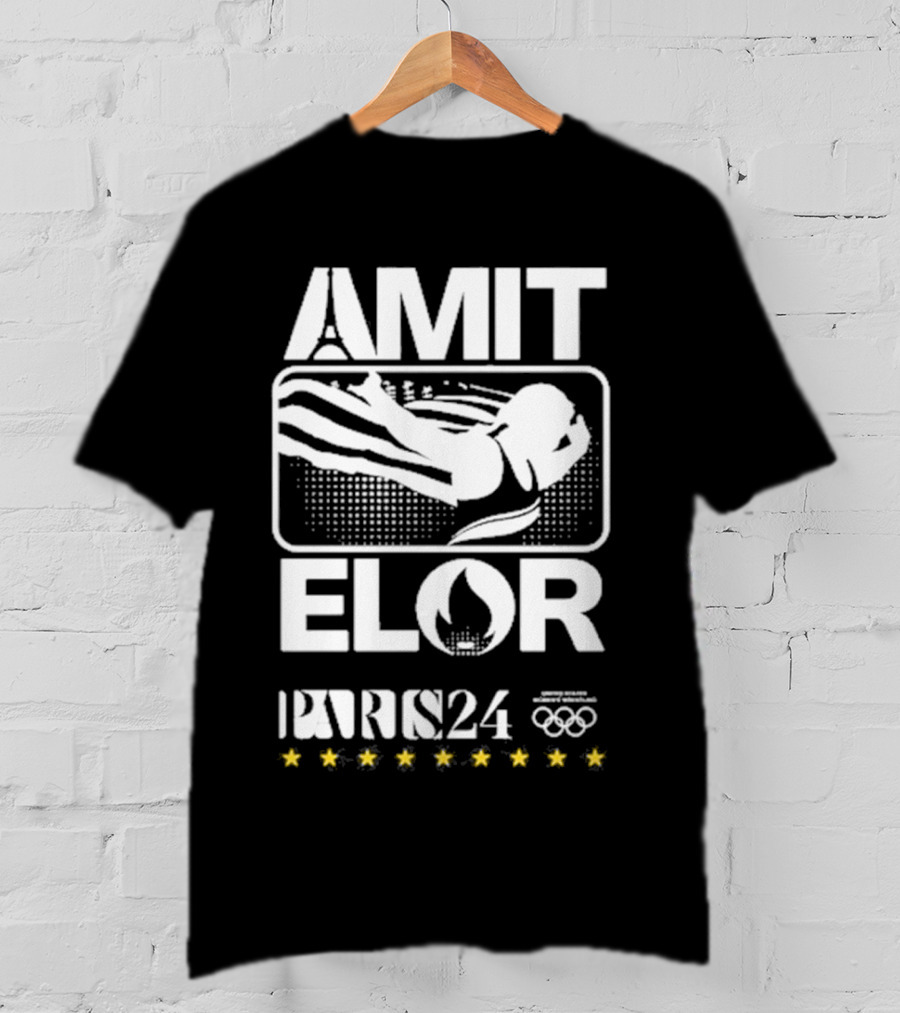 AMIT ELOR PARIS 24 OLYMPICS SWIMMING ICONS T-Shirt