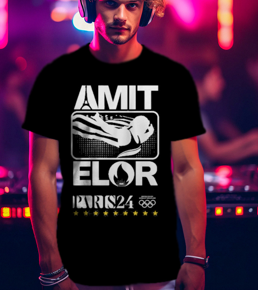 AMIT ELOR PARIS 24 OLYMPICS SWIMMING ICONS T-Shirt