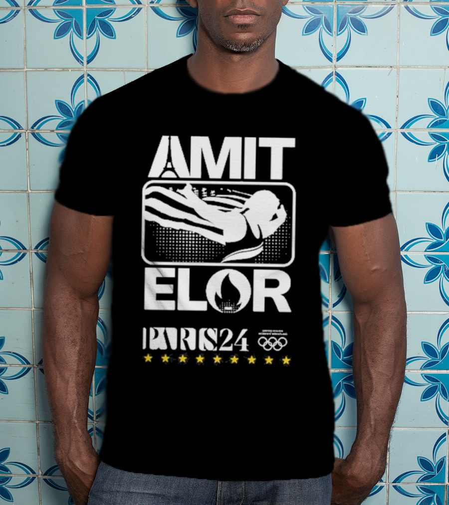 AMIT ELOR PARIS 24 OLYMPICS SWIMMING ICONS T-Shirt