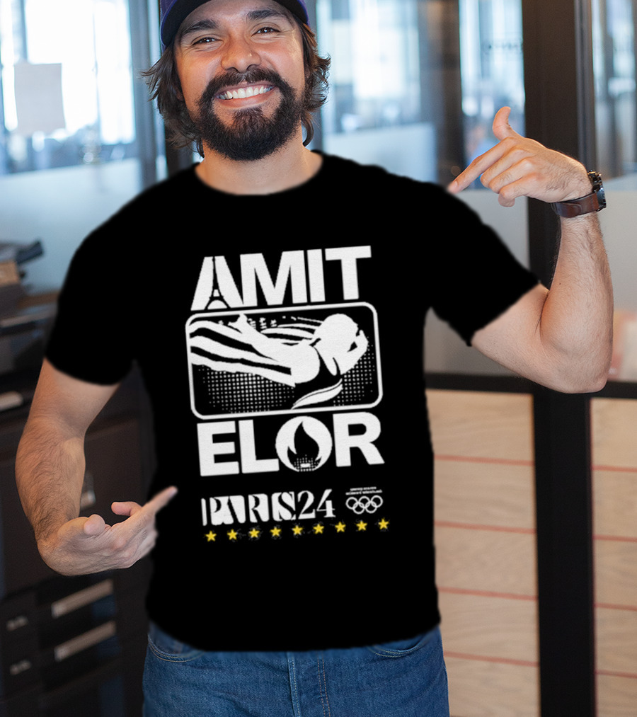 AMIT ELOR PARIS 24 OLYMPICS SWIMMING ICONS T-Shirt