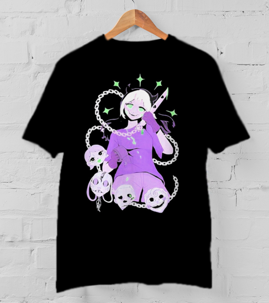 Aspen Chained Masked Figure With Chains And Masks T-Shirt