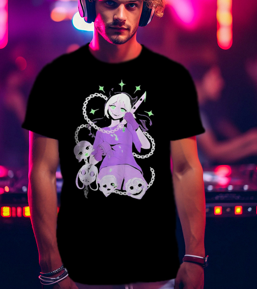 Aspen Chained Masked Figure With Chains And Masks T-Shirt