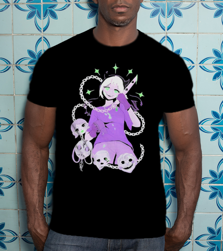 Aspen Chained Masked Figure With Chains And Masks T-Shirt