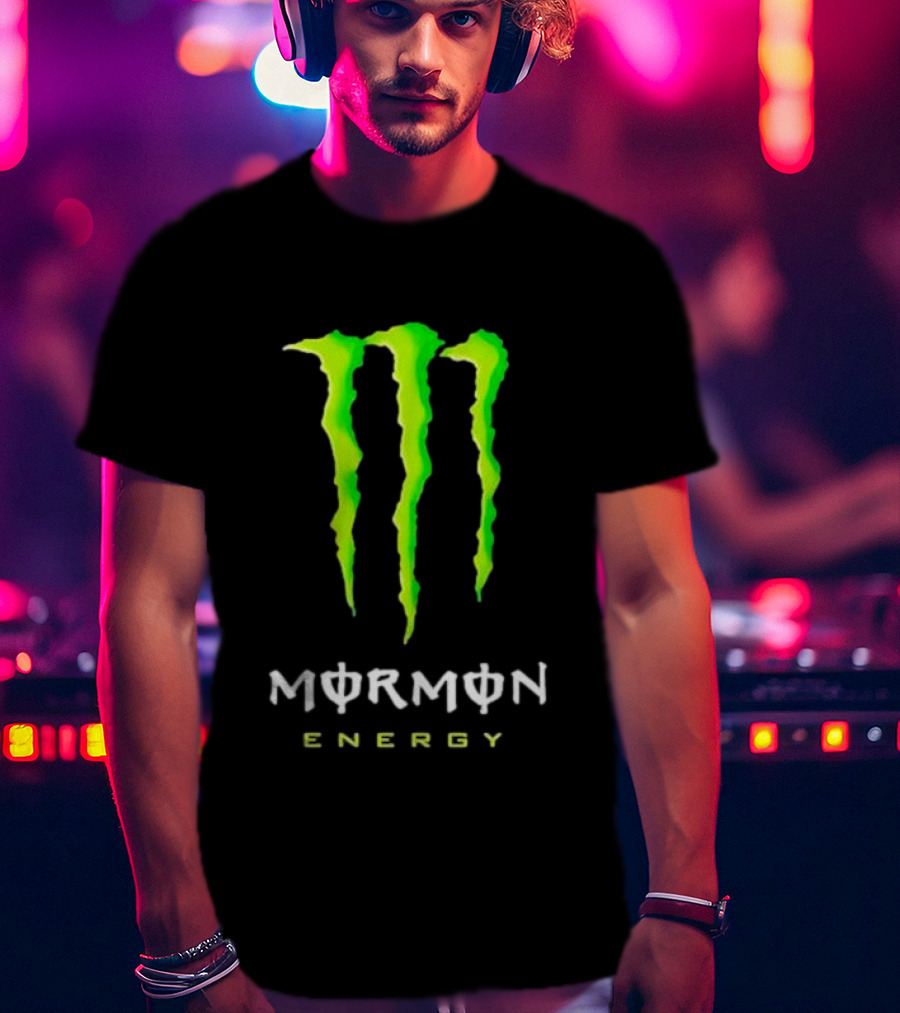 Monster Mormon Energy Green Claw T-Shirt