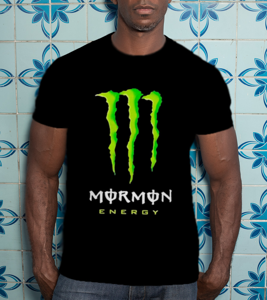 Monster Mormon Energy Green Claw T-Shirt
