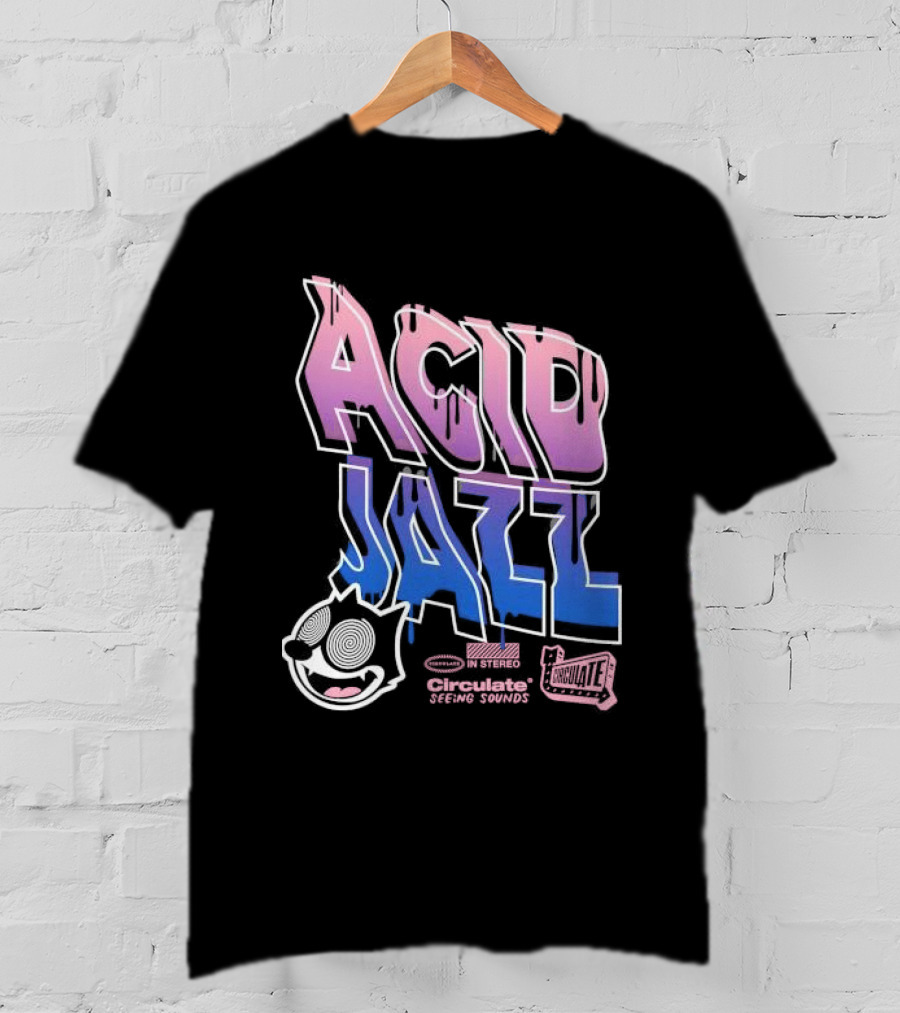 Acid Jazz Circulate Seeing Sounds Housecat In Stereo T-Shirt