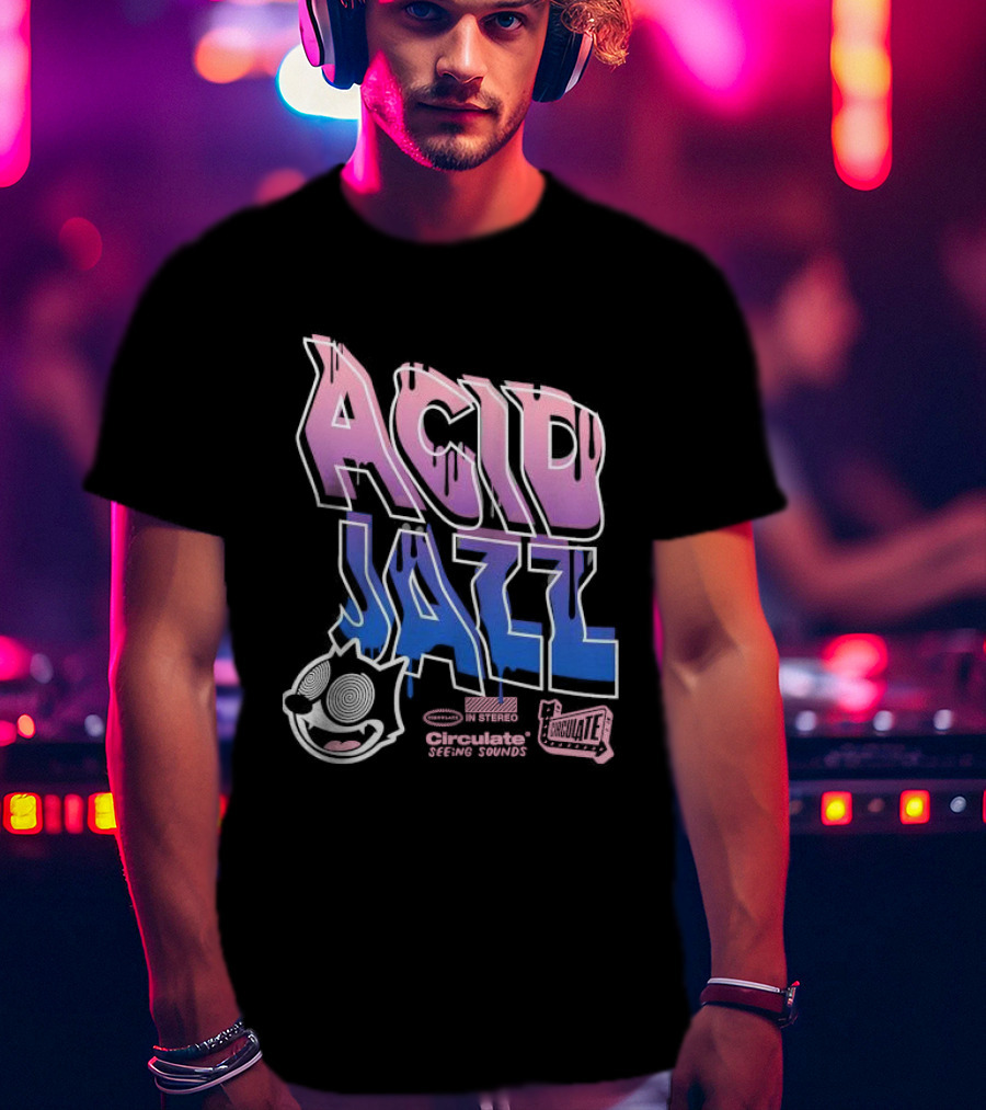 Acid Jazz Circulate Seeing Sounds Housecat In Stereo T-Shirt