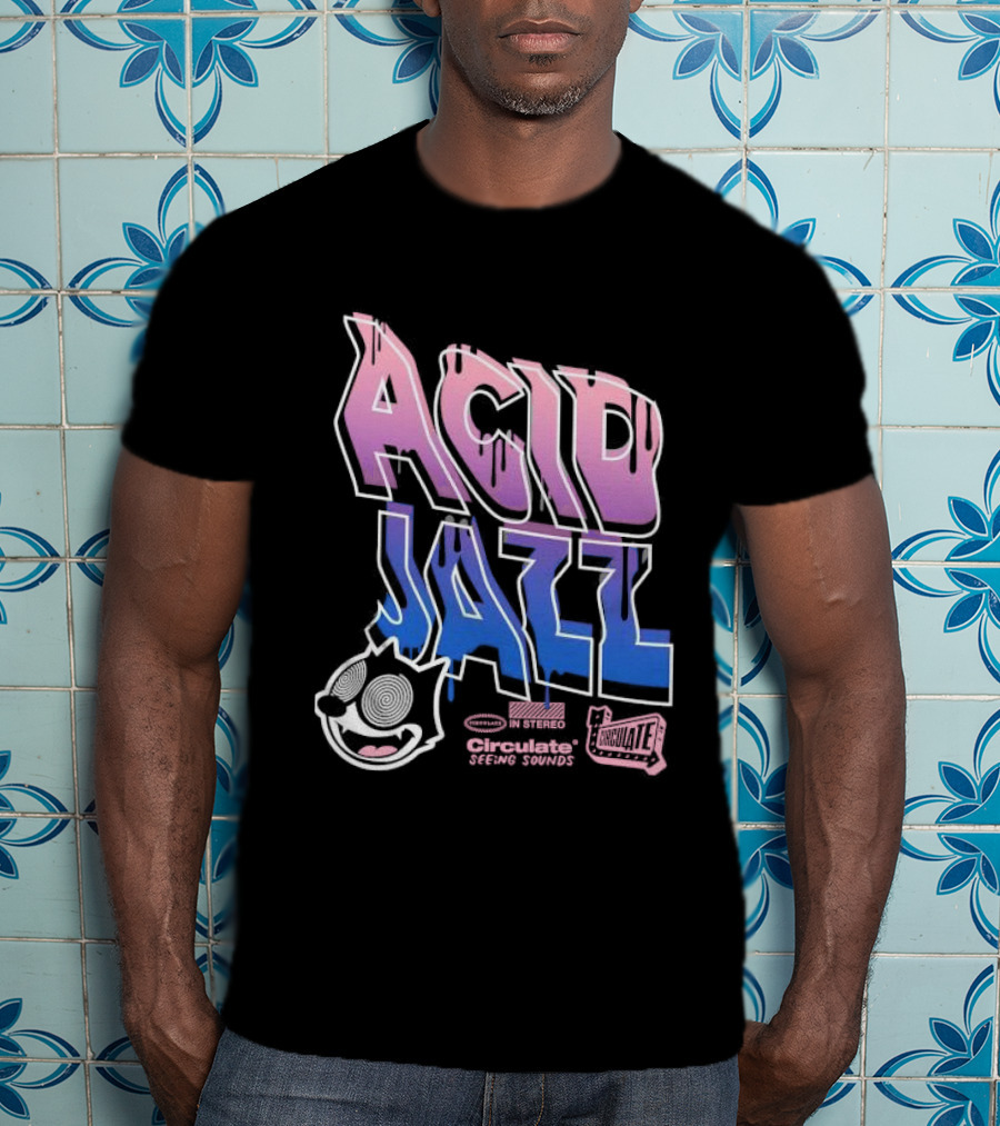 Acid Jazz Circulate Seeing Sounds Housecat In Stereo T-Shirt