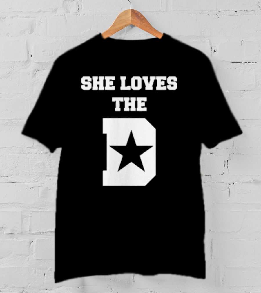 She Loves The D Star Logo Dallas Texas Pride T-Shirt
