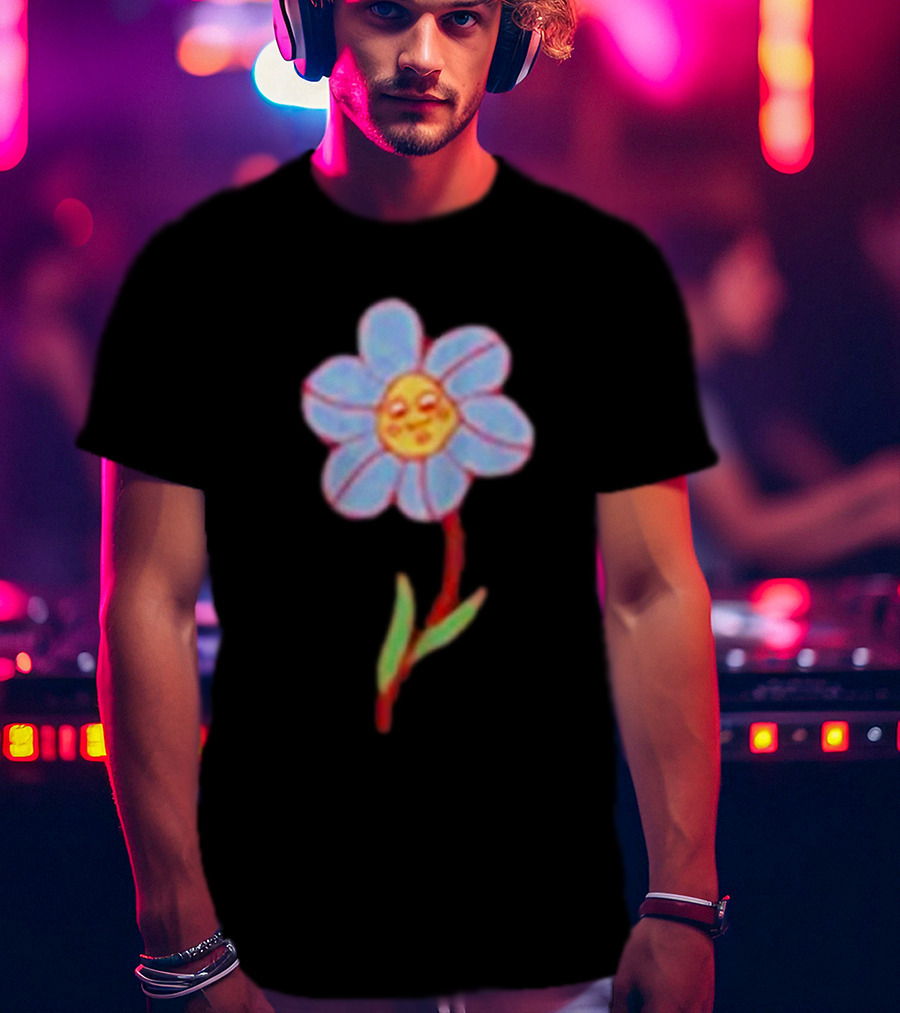 Still Woozy Flower Face Loveseat T-Shirt