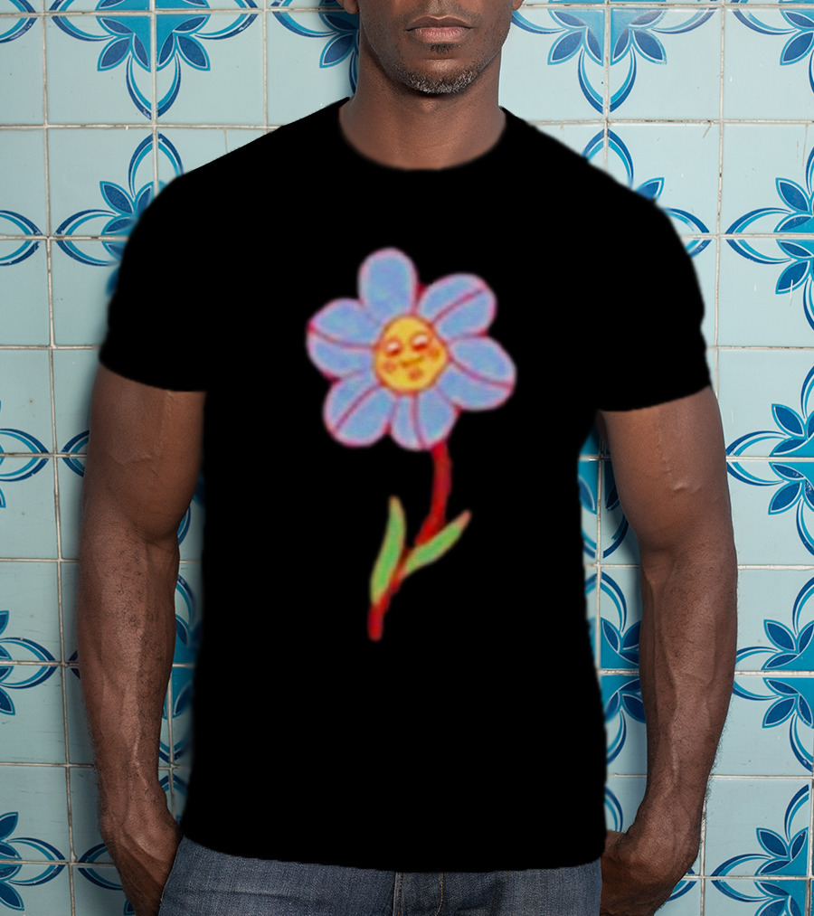 Still Woozy Flower Face Loveseat T-Shirt