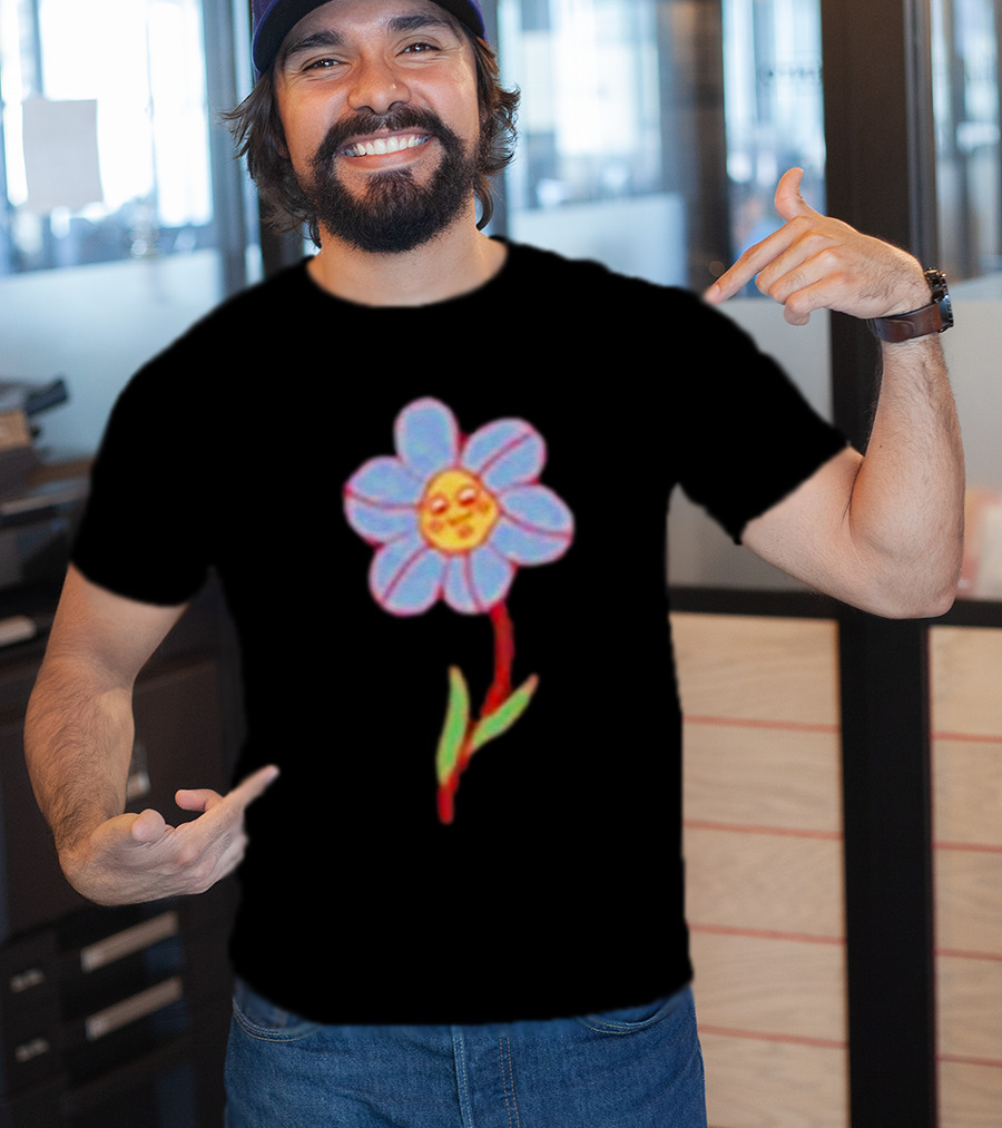 Still Woozy Flower Face Loveseat T-Shirt