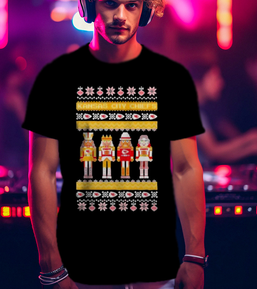 Kansas City Chiefs Nutcracker Christmas Sweater T-Shirt