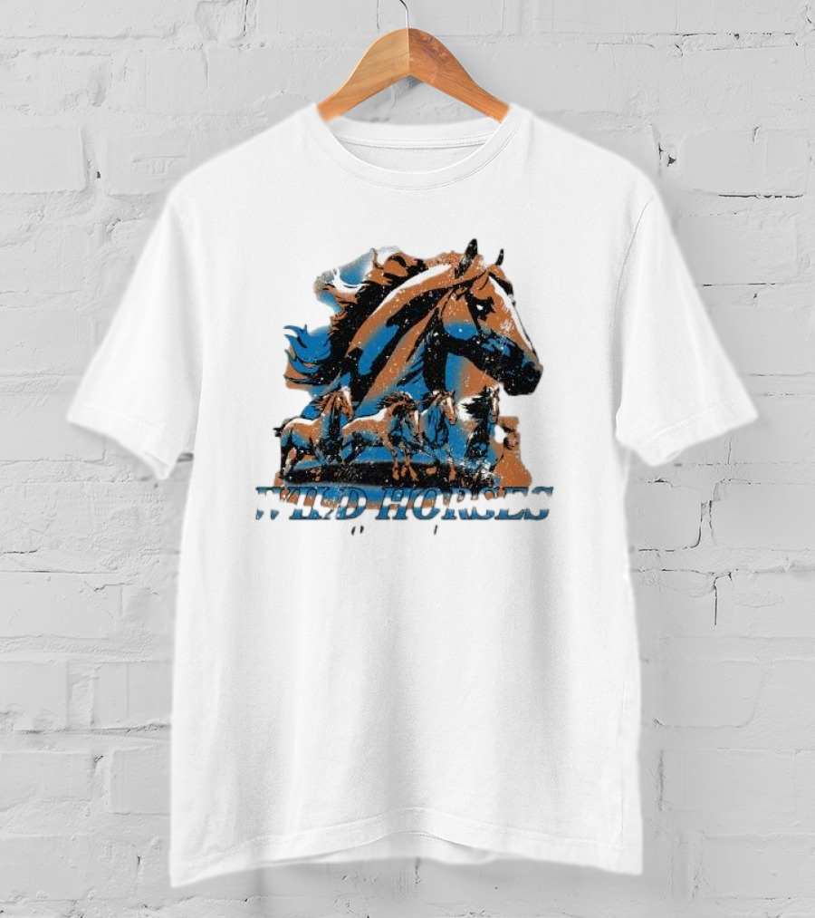 Wild Horses Born To Run Running Wild Hang Over Gang T-Shirt