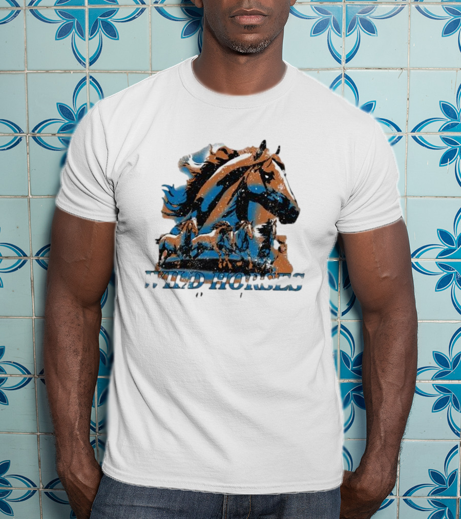 Wild Horses Born To Run Running Wild Hang Over Gang T-Shirt