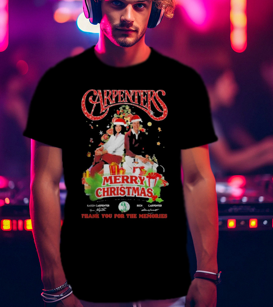 Carpenters Merry Christmas Thank You For The Memories Karen Rich Signature T-Shirt