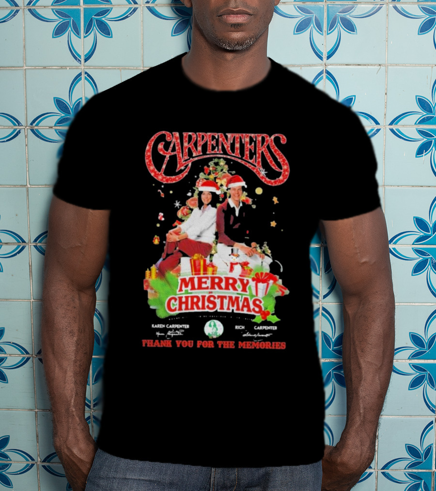 Carpenters Merry Christmas Thank You For The Memories Karen Rich Signature T-Shirt