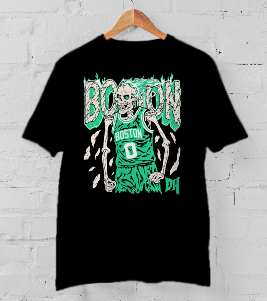 Drip Heads Celtics Boston Skeleton Jersey DH 0 T-Shirt