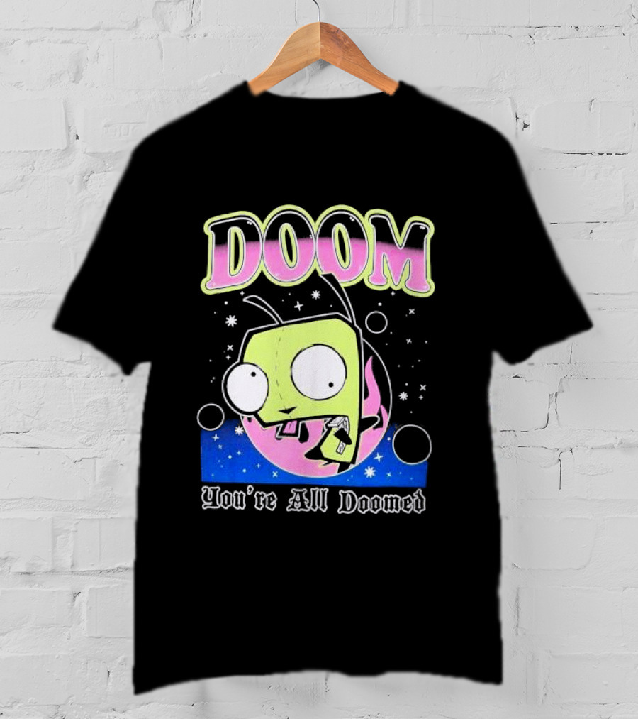 Invader Zim GIR Doom You're All Doomed Space T-Shirt
