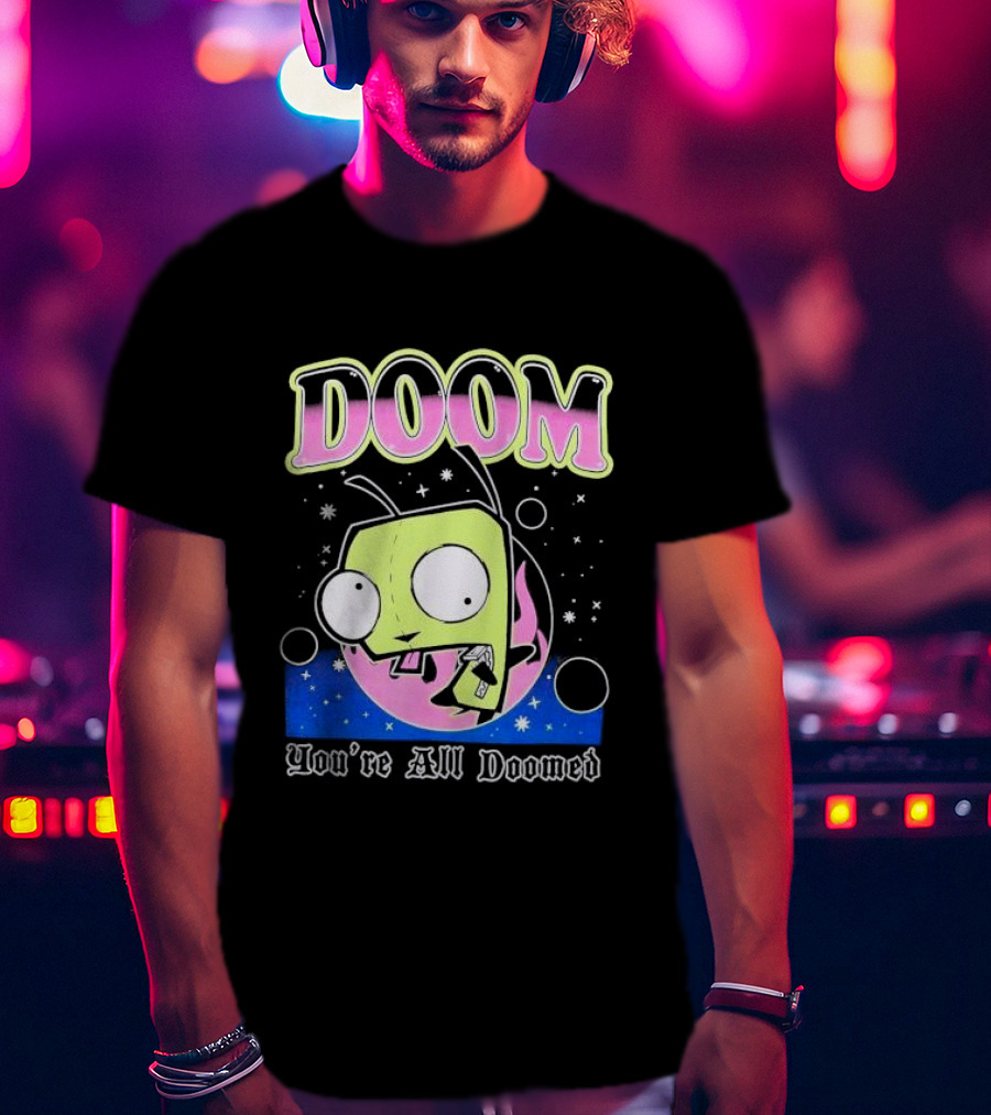 Invader Zim GIR Doom You're All Doomed Space T-Shirt