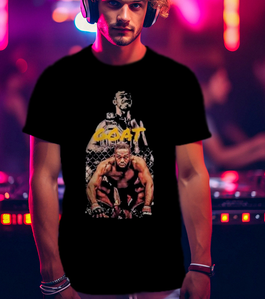 Jon Jones GOAT UFC Champion Image T-Shirt
