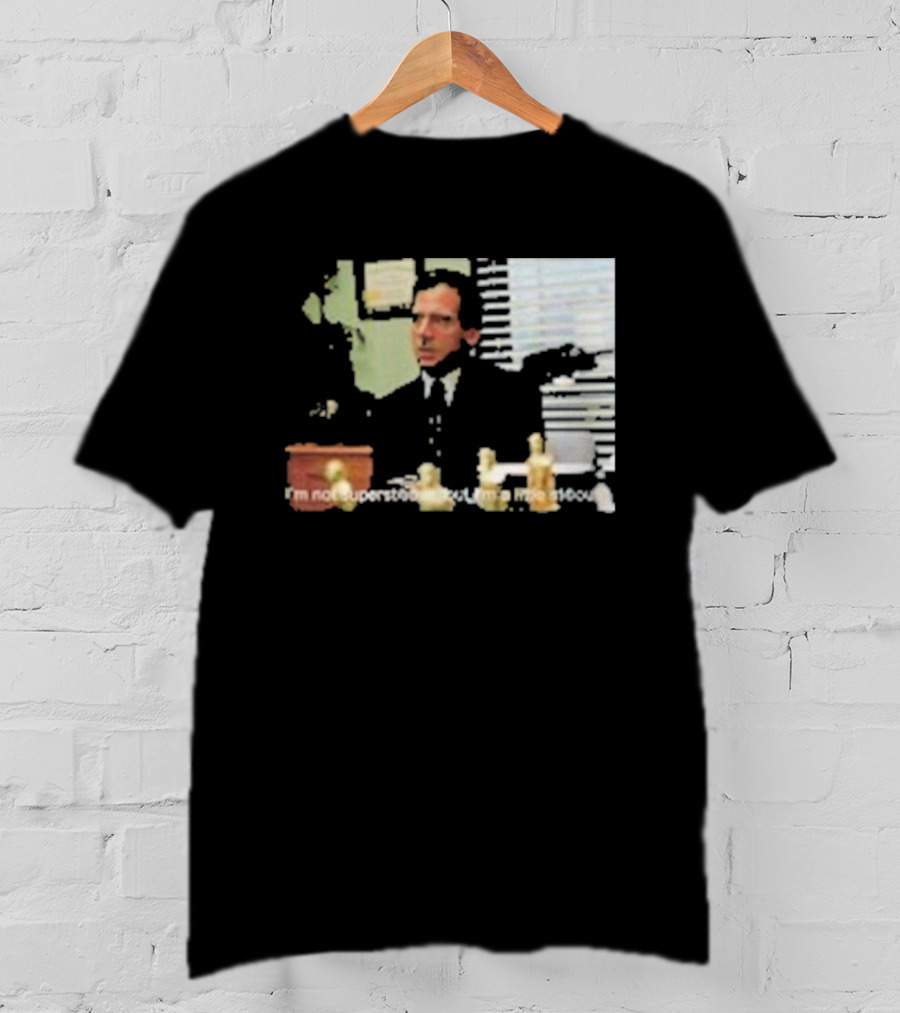 Michael Scott Office Humor I'm Not Superstitious But I'm A Little Stitious T-Shirt