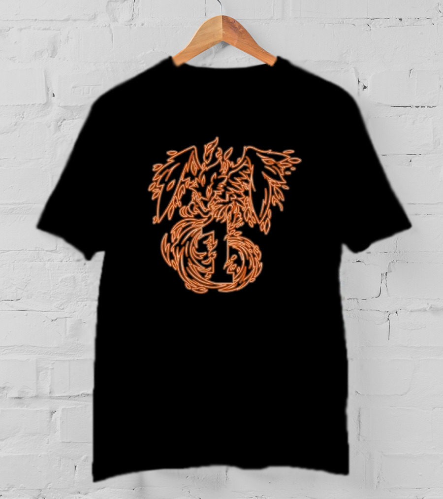 Second Wind 1 Neon Phoenix Outline T-Shirt