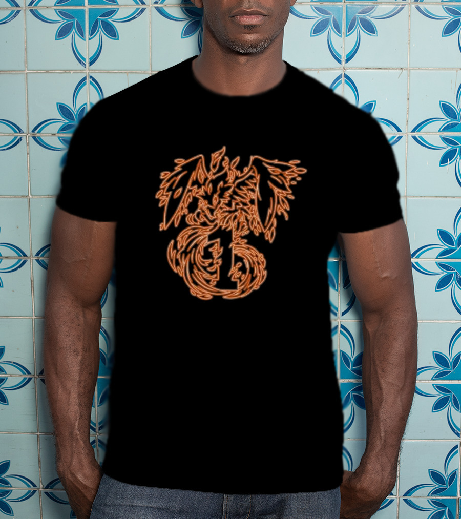 Second Wind 1 Neon Phoenix Outline T-Shirt