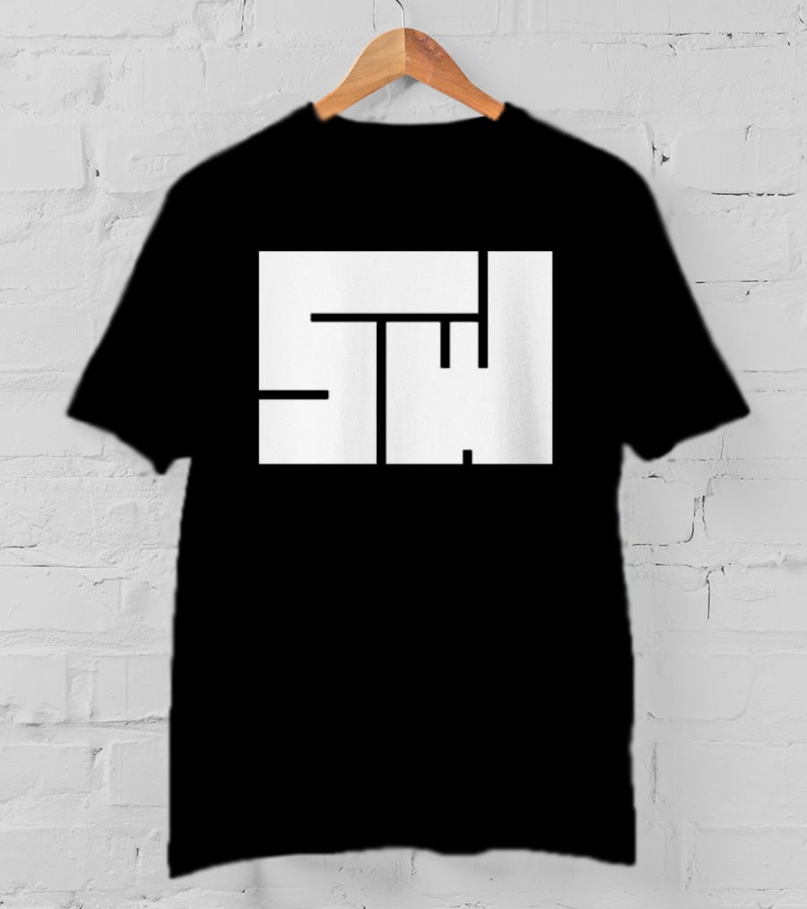 Sw Minimal Second Wind Puzzle Style Monogram T-Shirt