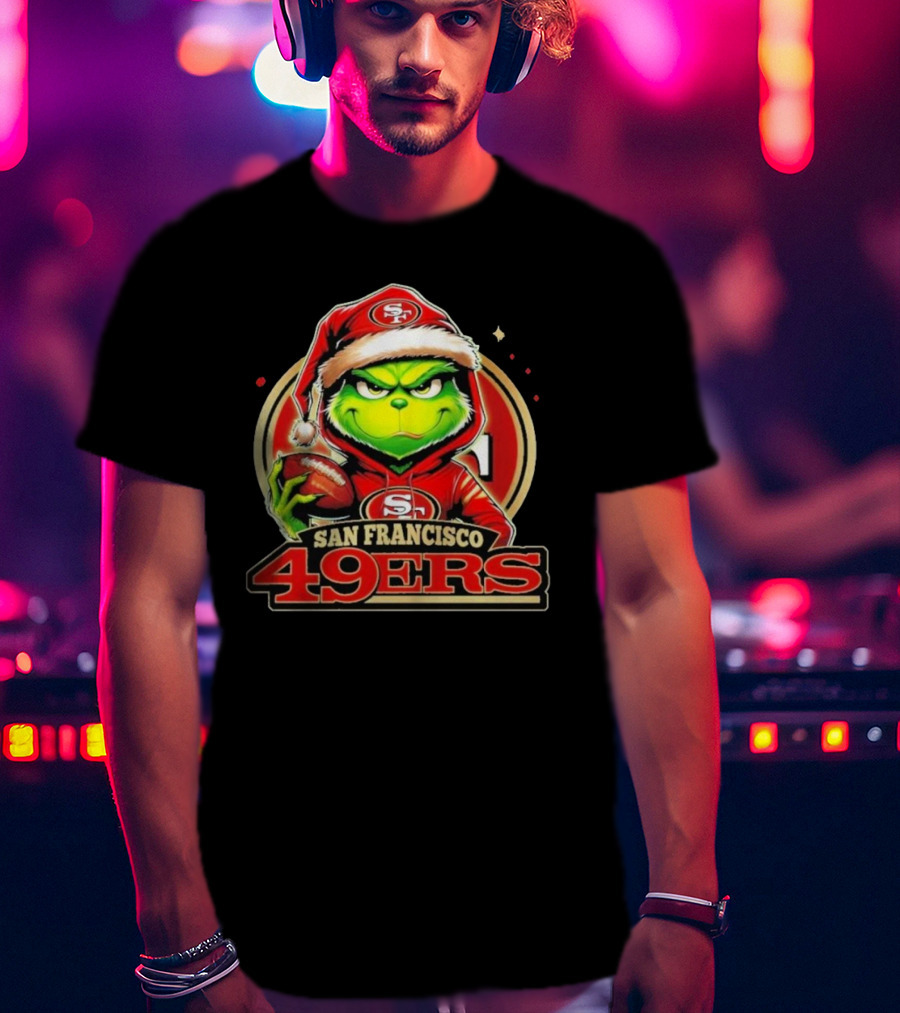 The Grinch San Francisco 49ers Football Mashup T-Shirt