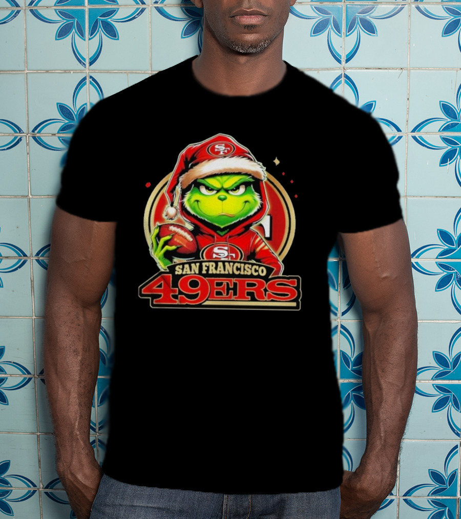 The Grinch San Francisco 49ers Football Mashup T-Shirt