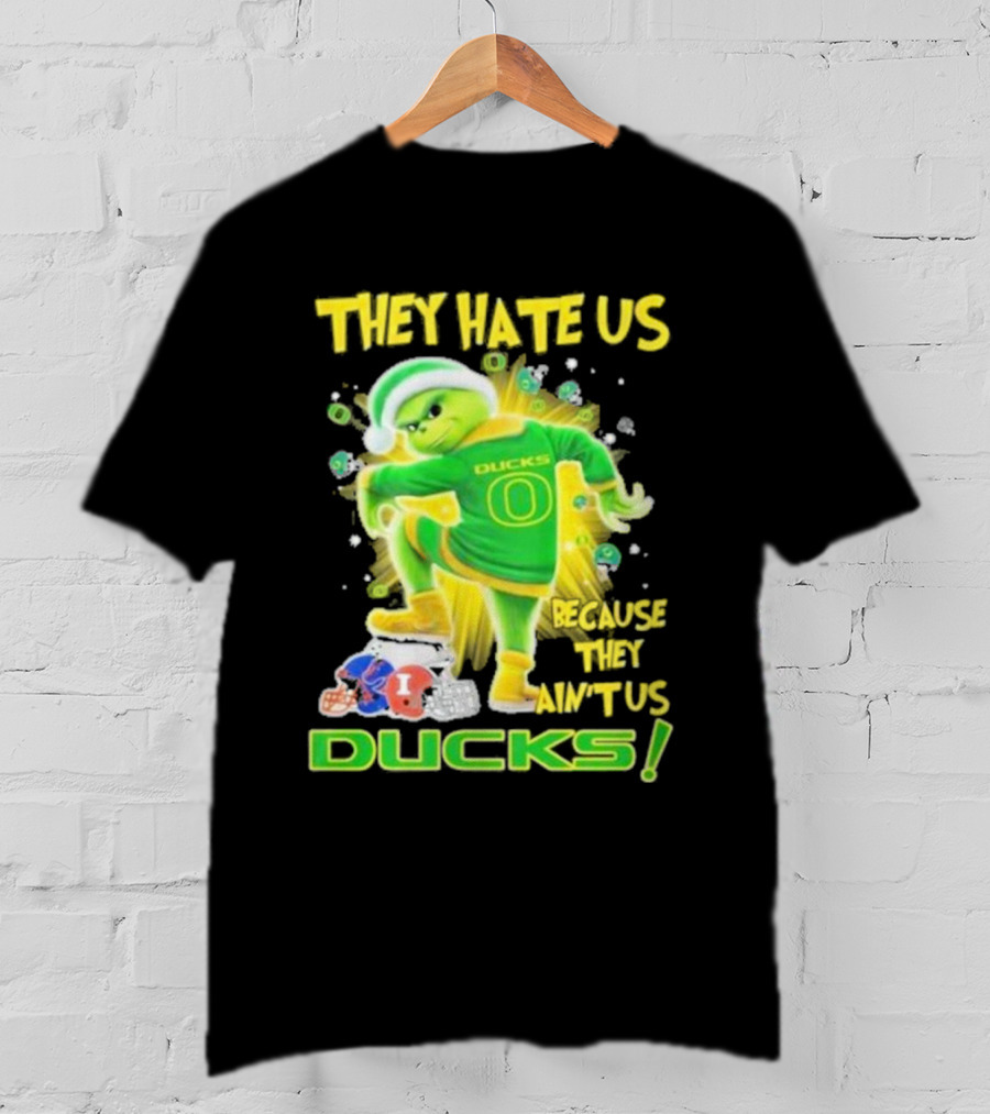 They Hate Us Because They Ain't Us Ducks Merry Christmas T-Shirt
