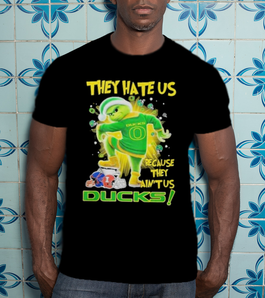 They Hate Us Because They Ain't Us Ducks Merry Christmas T-Shirt