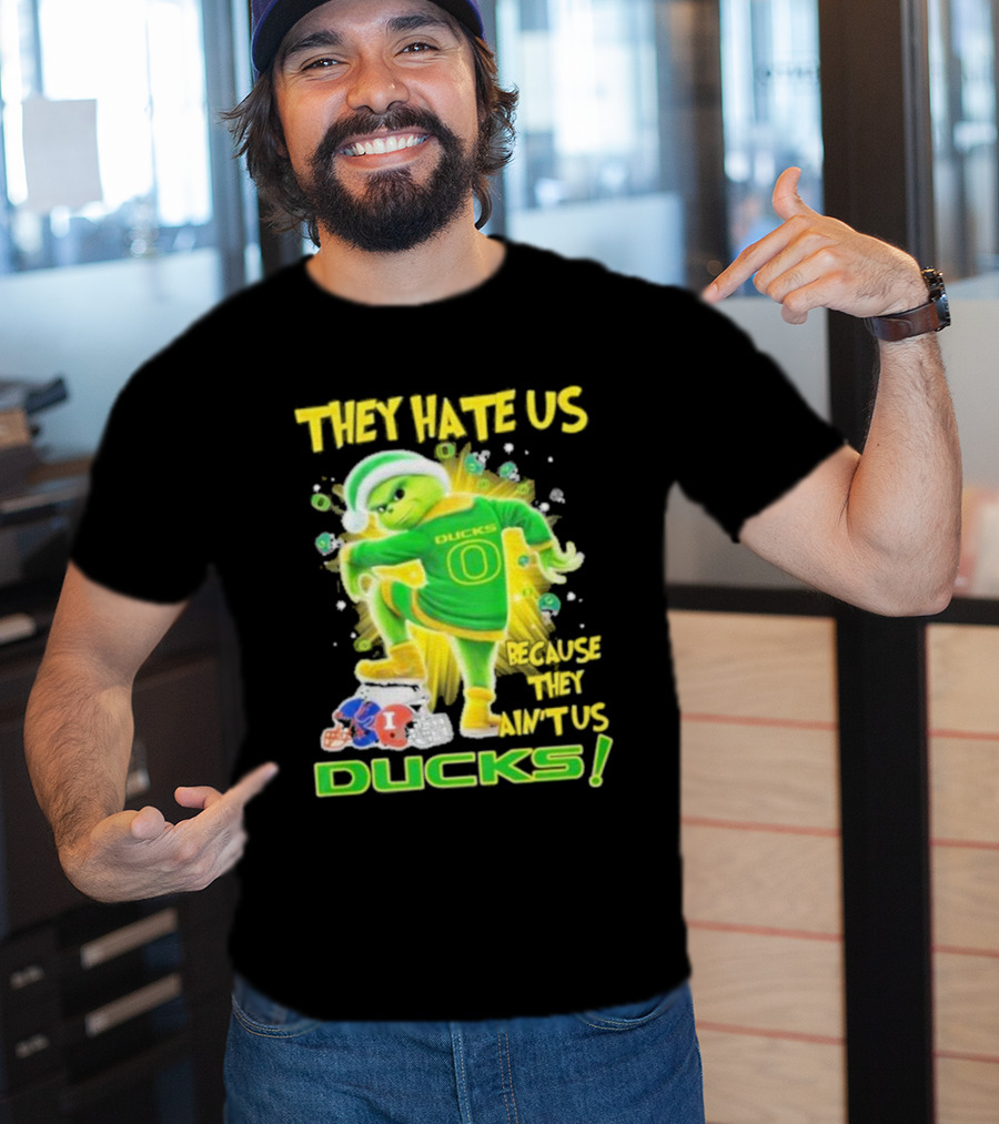 They Hate Us Because They Ain't Us Ducks Merry Christmas T-Shirt
