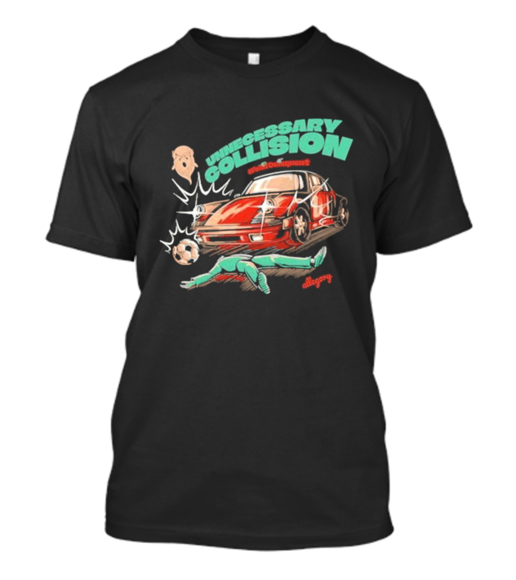 Yu Yu Hakusho Unnecessary Collision Bold Impact Allegory T-Shirt