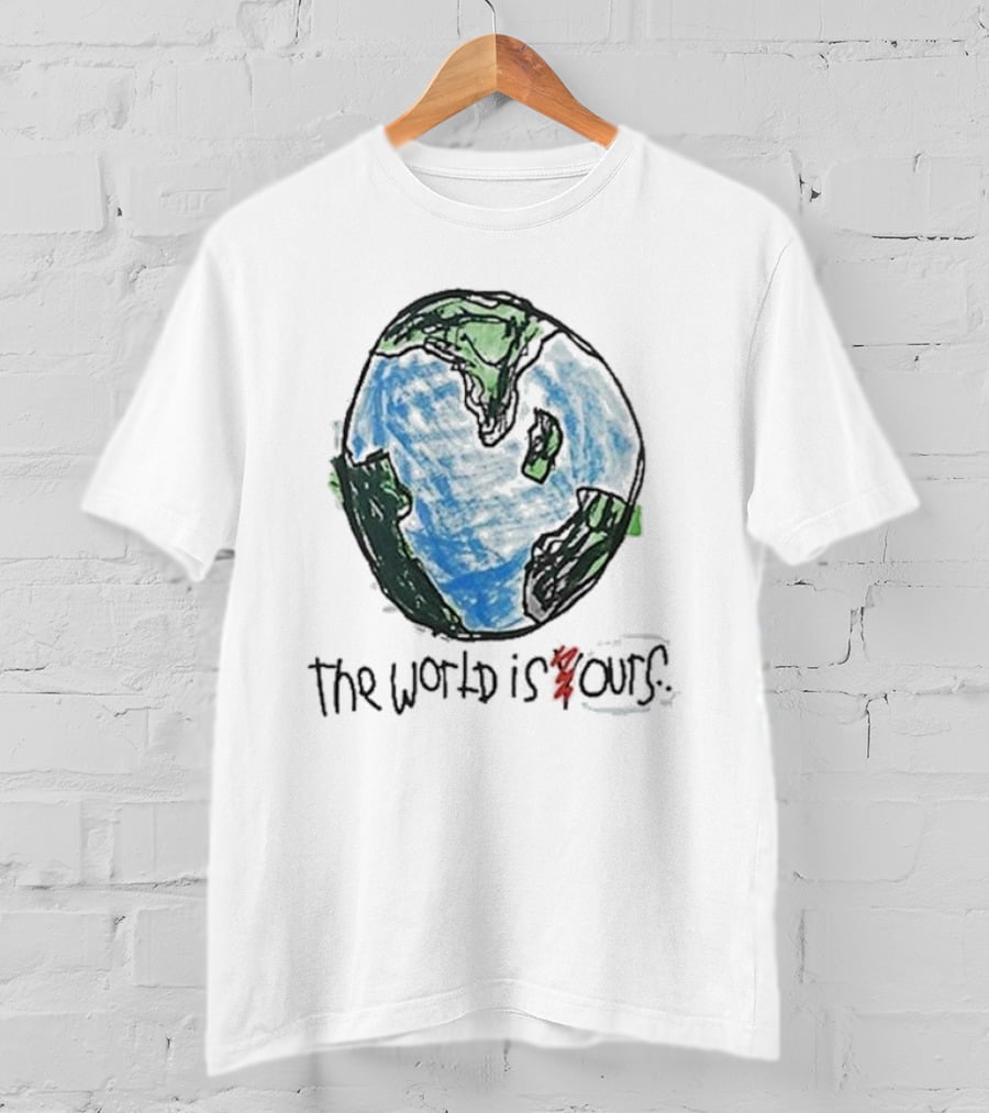After School Special The World Is Yours Earth Drawing T-Shirt