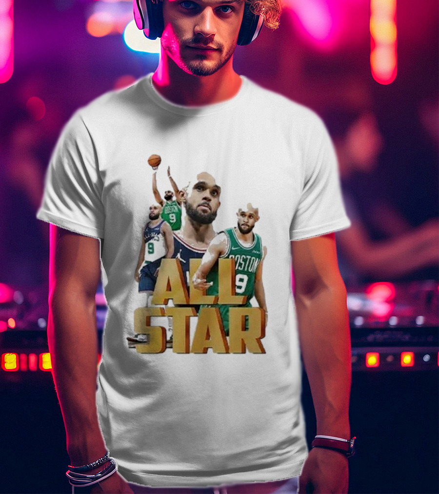 Boston Celtics Derrick White All-Star Player Portrait Collection T-Shirt