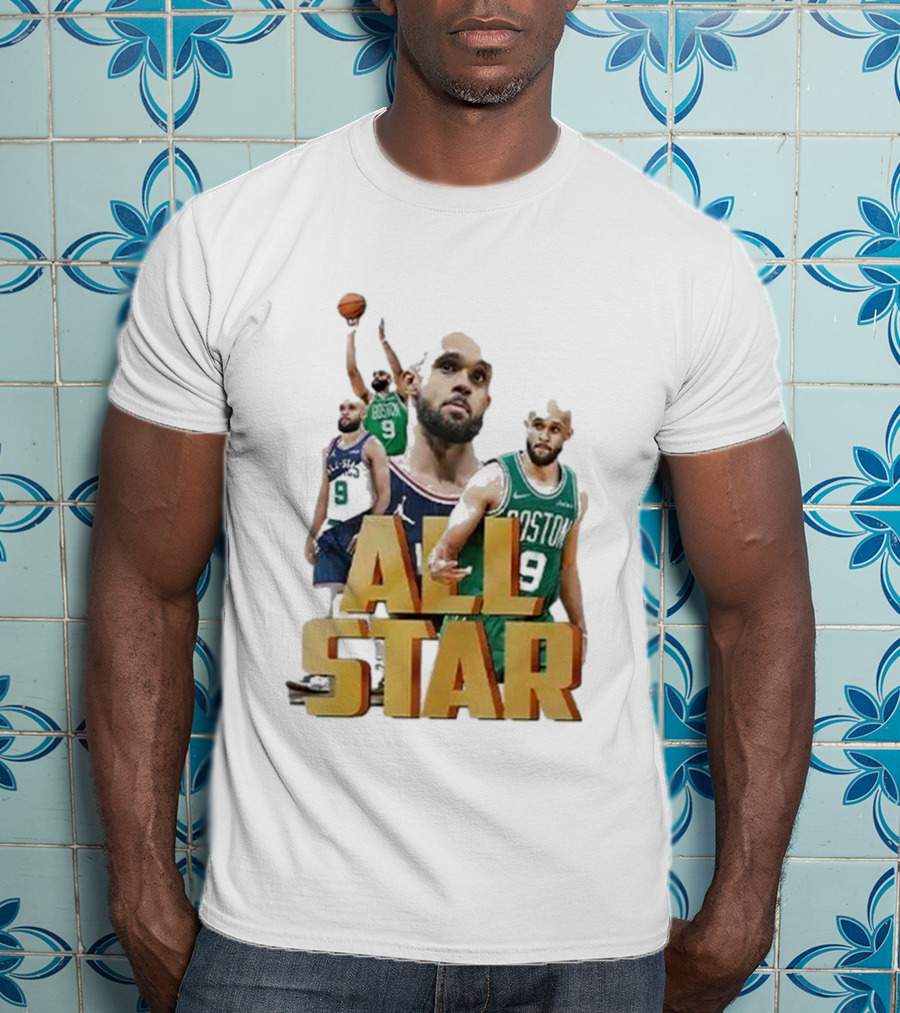 Boston Celtics Derrick White All-Star Player Portrait Collection T-Shirt