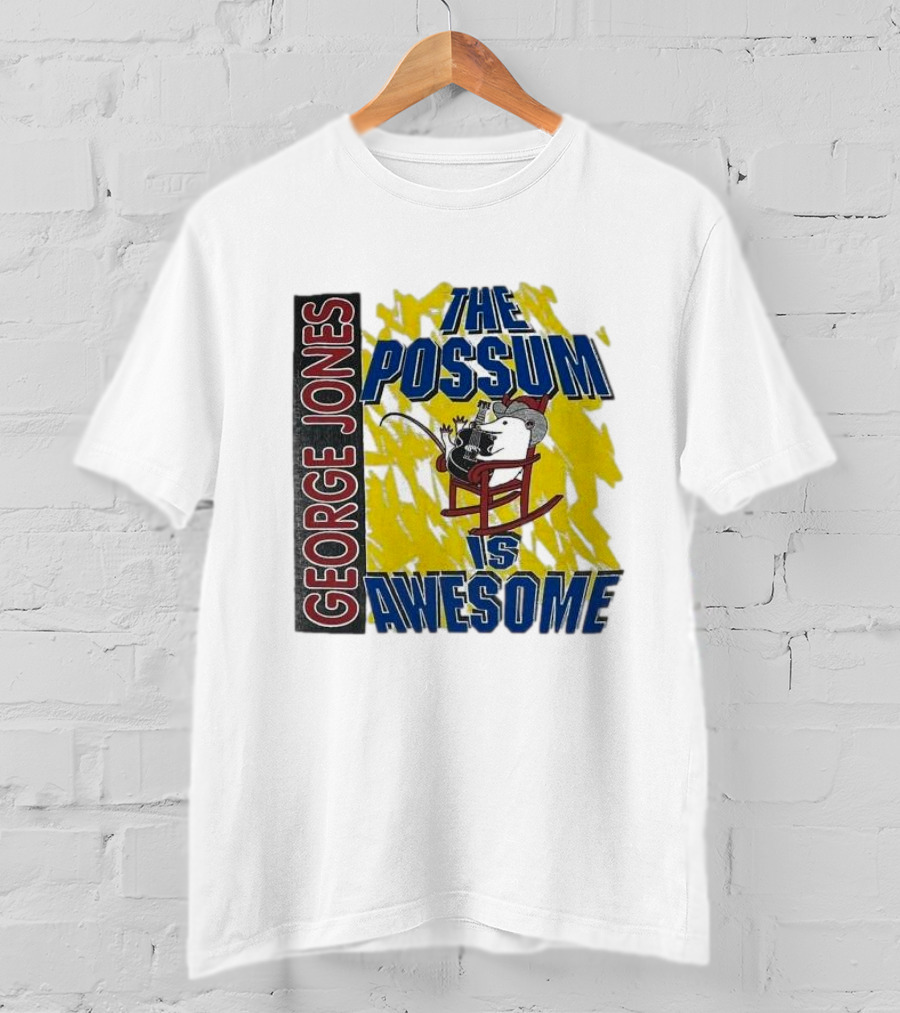 George Jones The Possum Is Awesome Rockin Chair T-Shirt