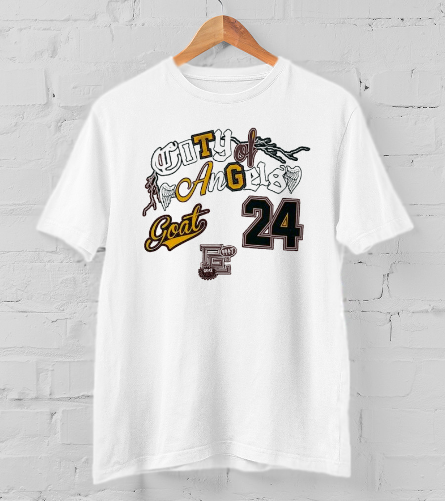 Goat Crew City Of Angels 24 Kobe Bryant Los Angeles T-Shirt