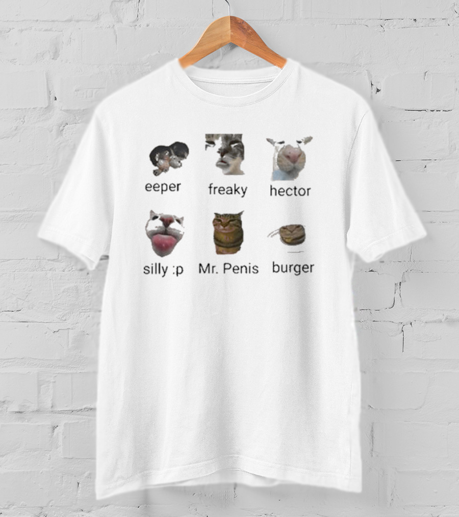 What Vibe Do I Give Off Cat Eeper Freaky Hector Silly Mr Penis Burger T-Shirt