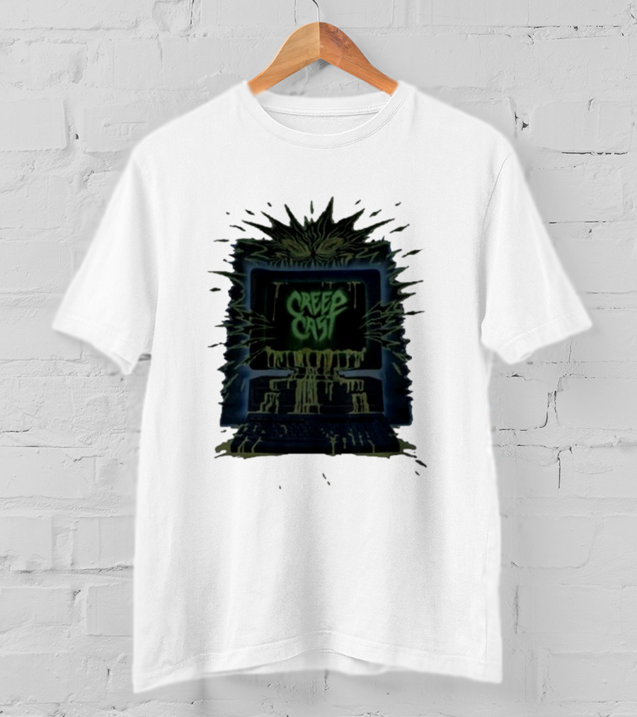 Creep Cast Horror Computer Monster Who Up Creepin T-Shirt