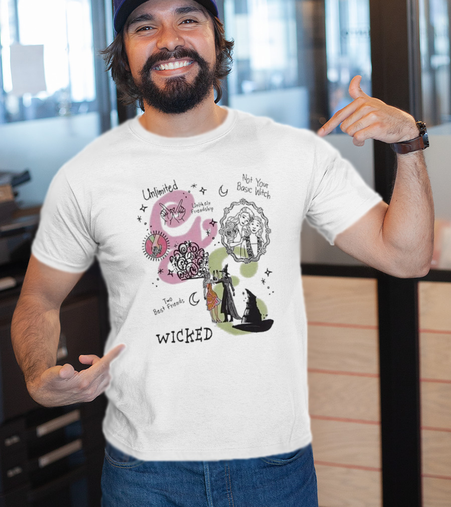 Unlimited Not Your Basic Witch Two Best Friends Wicked Unlikely Friendship T-Shirt