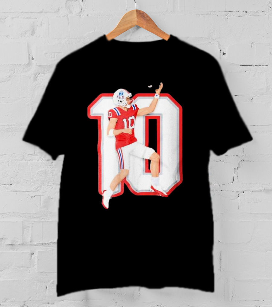 Air Maye Touchdown Flip Football Jersey Number 10 T-Shirt
