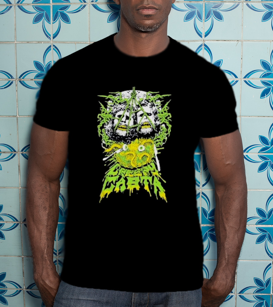 Creepycasta Creepy Tentacled Skull Neon Eyes T-Shirt