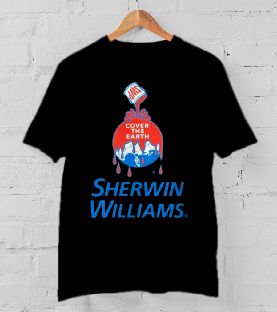 Sherwin Williams Cover The Earth Logo Iconic Branding T-Shirt