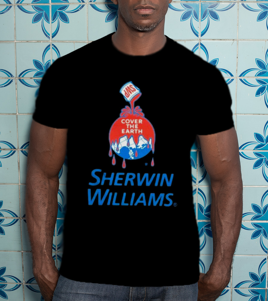 Sherwin Williams Cover The Earth Logo Iconic Branding T-Shirt