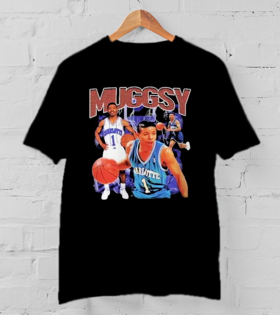 Muggsy Bogues Charlotte Basketball Legend T-Shirt