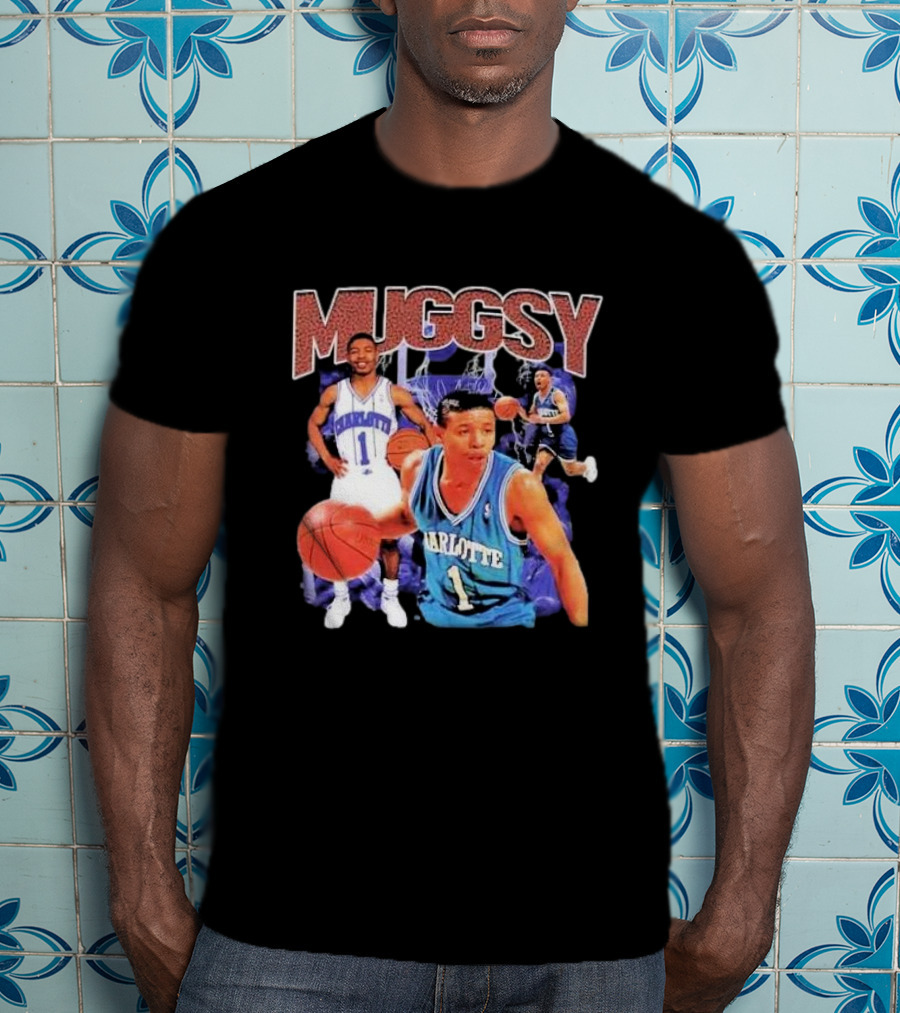 Muggsy Bogues Charlotte Basketball Legend T-Shirt